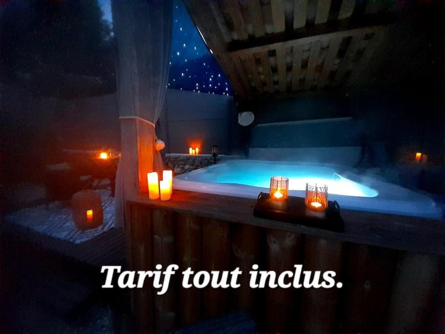 L'Antre Deux Pierres, Romantisme, Jacuzzi Exterieur, Plateau Dinatoire Bouyon ภายนอก รูปภาพ