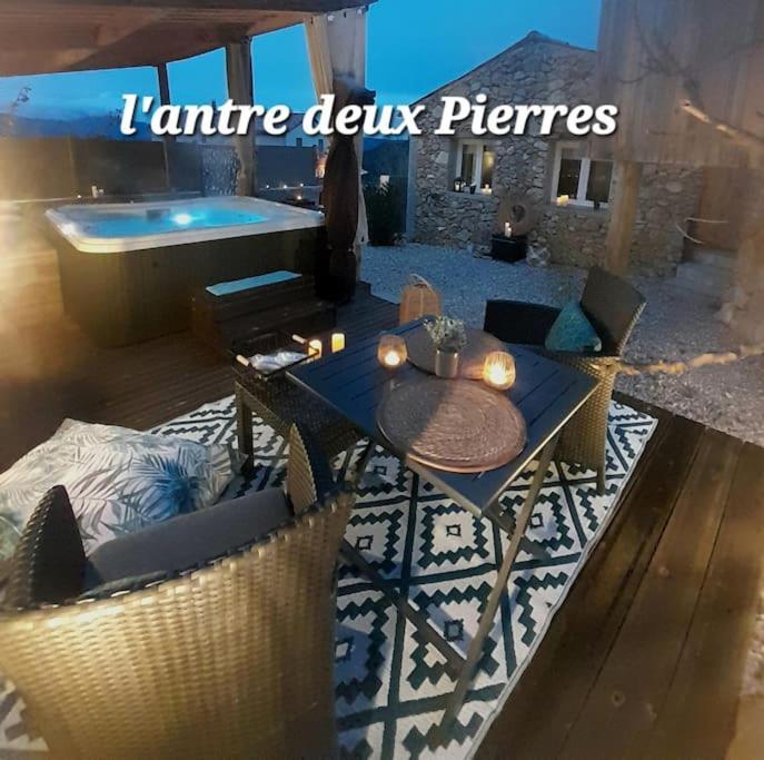 L'Antre Deux Pierres, Romantisme, Jacuzzi Exterieur, Plateau Dinatoire Bouyon ภายนอก รูปภาพ
